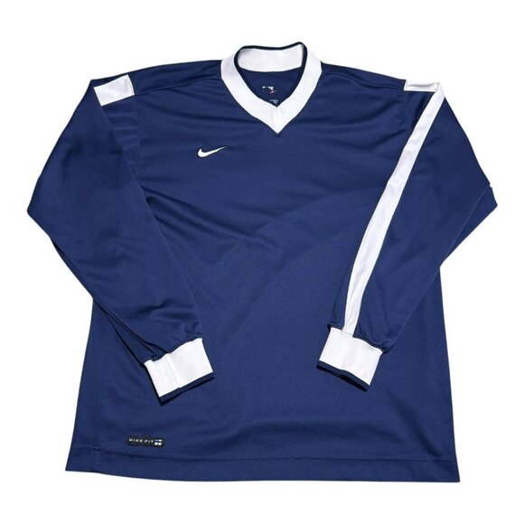 Nike Fit Polyester Blue Long Sleeve Activewear Shirt‎ Women’s Small - Picture 1 of 6